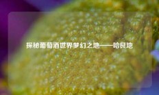 探秘葡萄酒世界梦幻之地——哈艮地