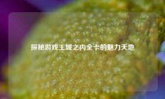 探秘游戏王城之内全卡的魅力天地