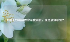 大唐无双端游职业深度剖析，谁是最强职业？