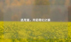 选龙蛋，开启奇幻之旅