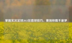 掌握实况足球2013任意球技巧，赛场称霸不是梦