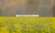 橙戒任务流程完整解析