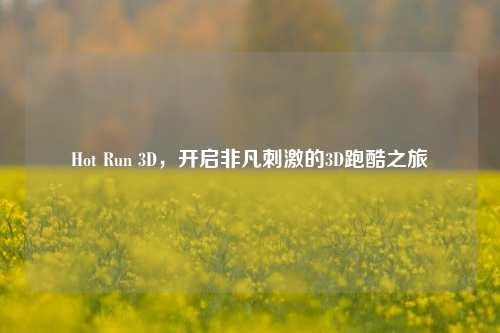 Hot Run 3D，开启非凡刺激的3D跑酷之旅