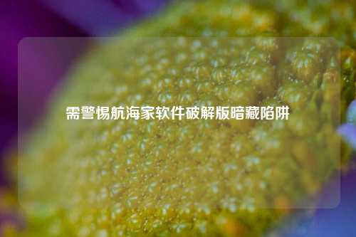 需警惕航海家软件破解版暗藏陷阱
