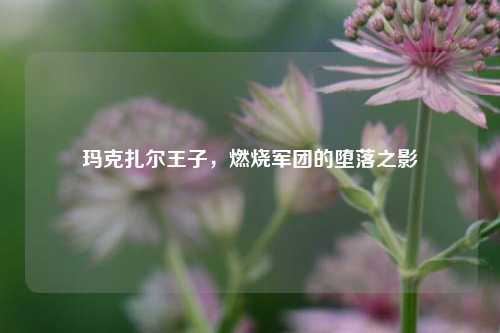 玛克扎尔王子,燃烧军团的堕落之影